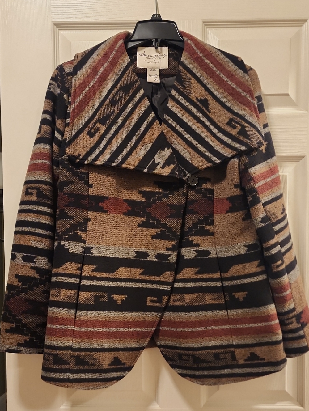 NWOT American Rag Multicolor Aztec-Print Shawl Collar Blazer